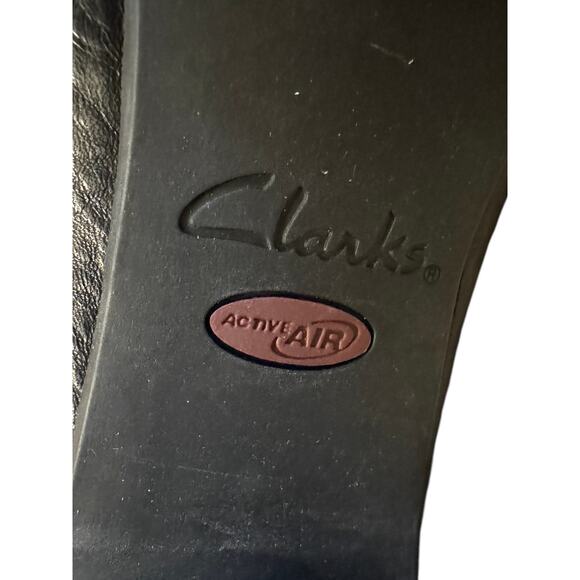 Clarks Black Leather Mika Beth Ankle Boots Minimal 11M Classic Versatile trendy - Picture 2 of 11